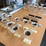 Student soil analyses back at the lab